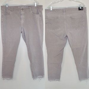 American Eagle Woman’s Purple/Grey’ish Super Stretchy Jeggings Jeans - Size 18